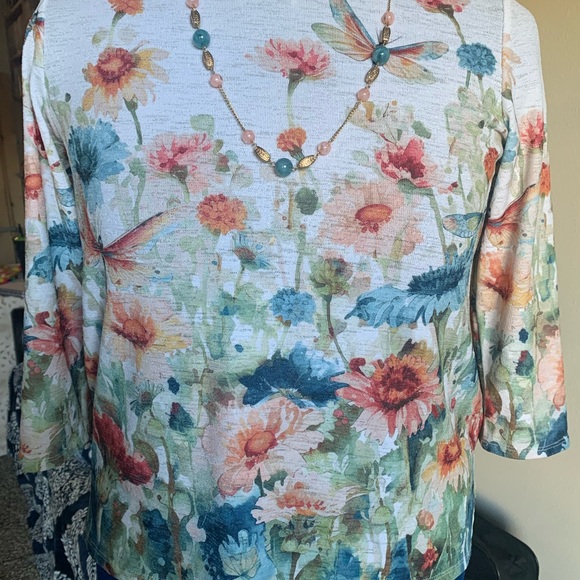Alfred Dunner White Blouse Top - Picture 1 of 6
